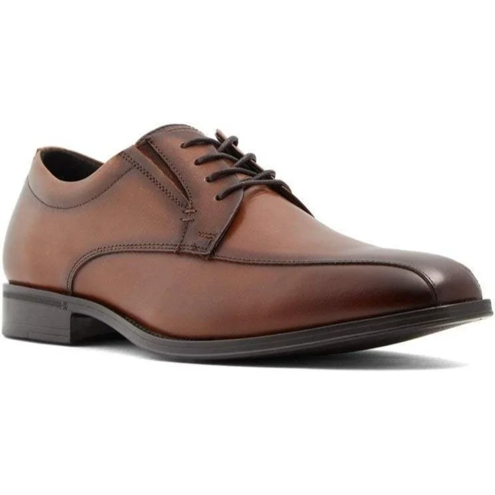 ALDO Spakeman Dress Lace-Up Oxford Shoes Uniform Cognac Men Size 8 / 41